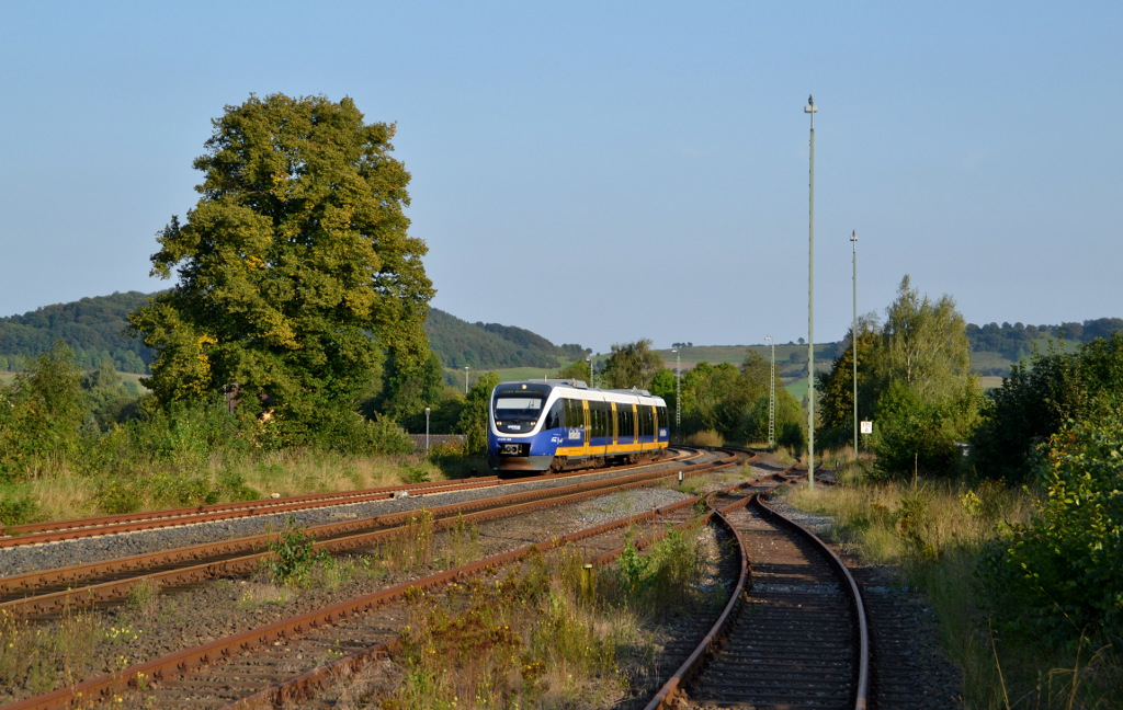 VT643 319 als NWB 74971 Kreiensen - Holzminden am 03.09.2014 in Stadtoldendorf