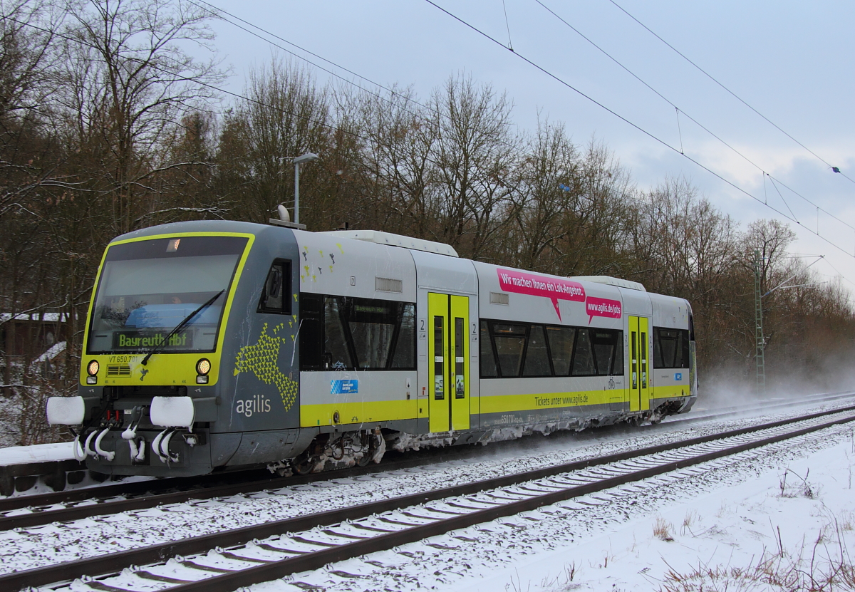 VT650.701 Agilis in Michelau/ Oberfranken am 15.01.2017.