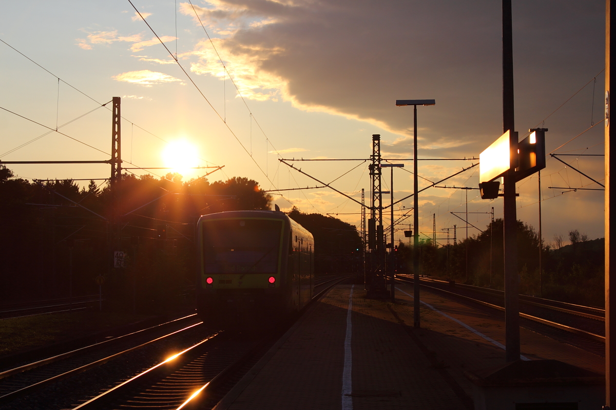 VT650.713 Agilis verlässt Hochstadt/ Markzeuln am 03.09.2017.