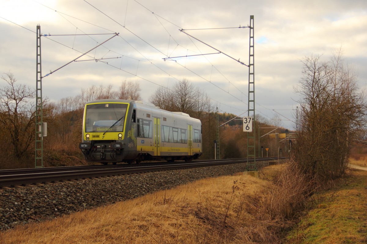 VT650.727 Agilis bei Trieb am 10.01.2014.