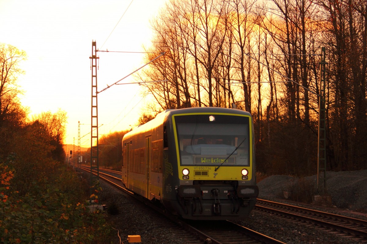 VT650.734 Agilis in Michelau am 30.10.2013.