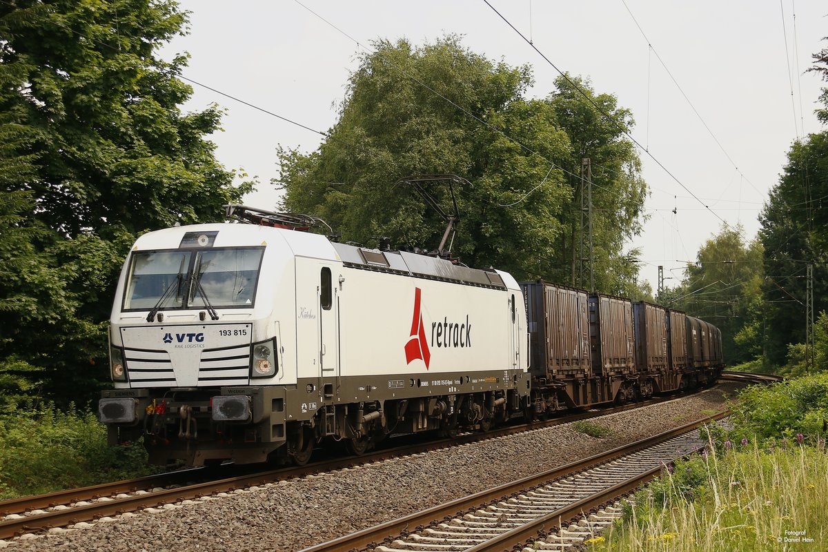 VTG 193 815  retrack  mit Nievenheimer in Gelsenkirchen Buer Nord, Juli 2017.