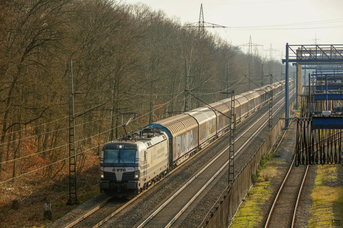 VTG 193 828 in Duisburg Wedau, Januar 2023.