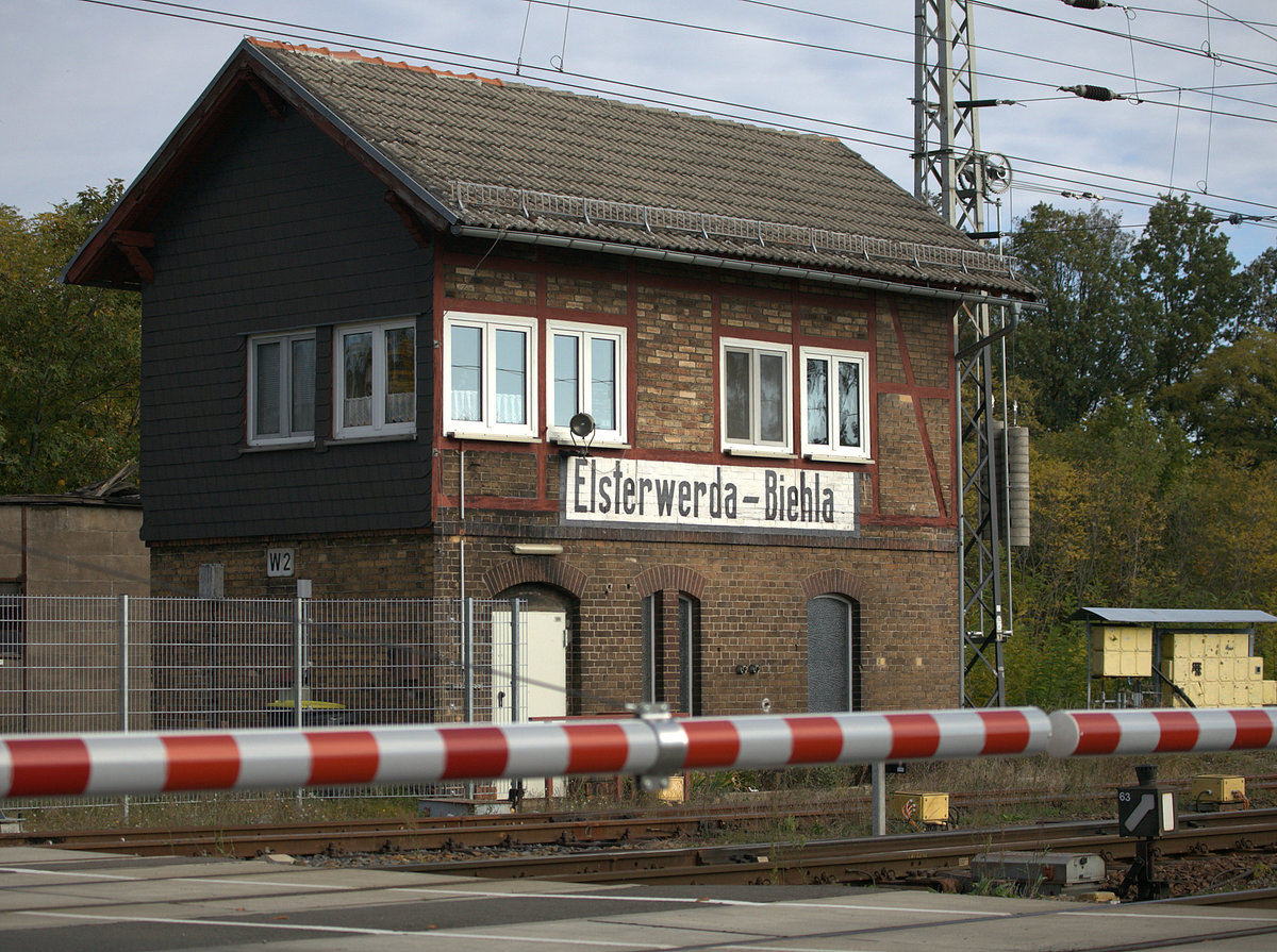 Wärterstellwerk Berliner Str. in Elsterwerda Biehla. 24.10.2020 10:14 Uhr.