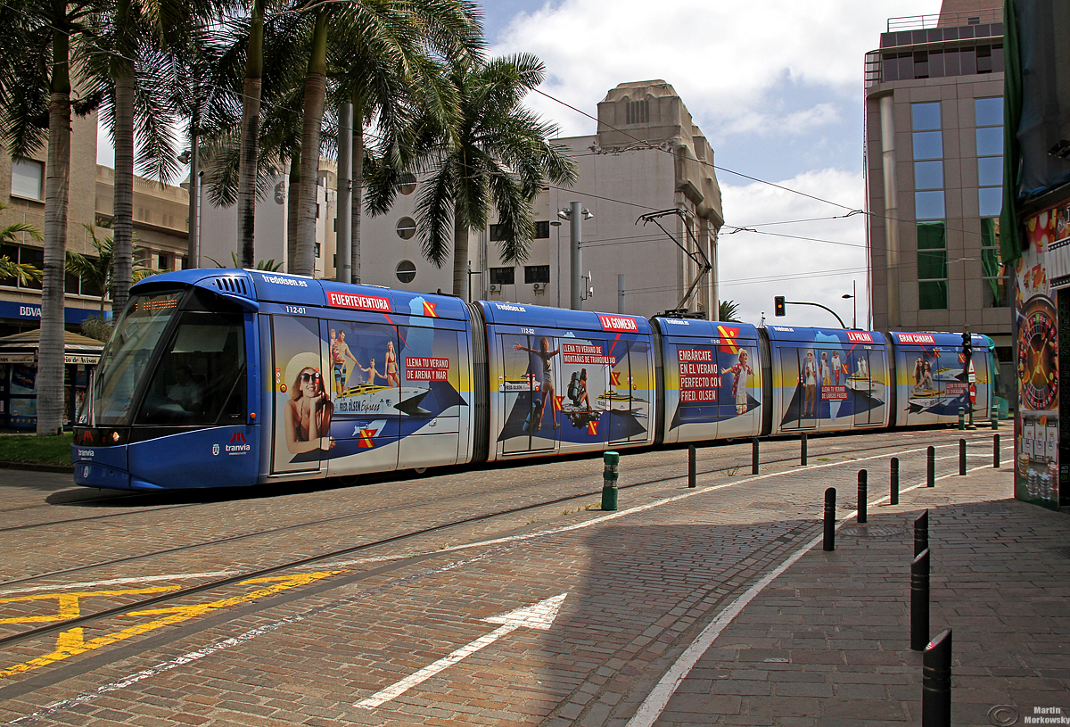 Wagen 12 der Stadtbahn in Santa Cruz de Tenerife am 30.08.2018