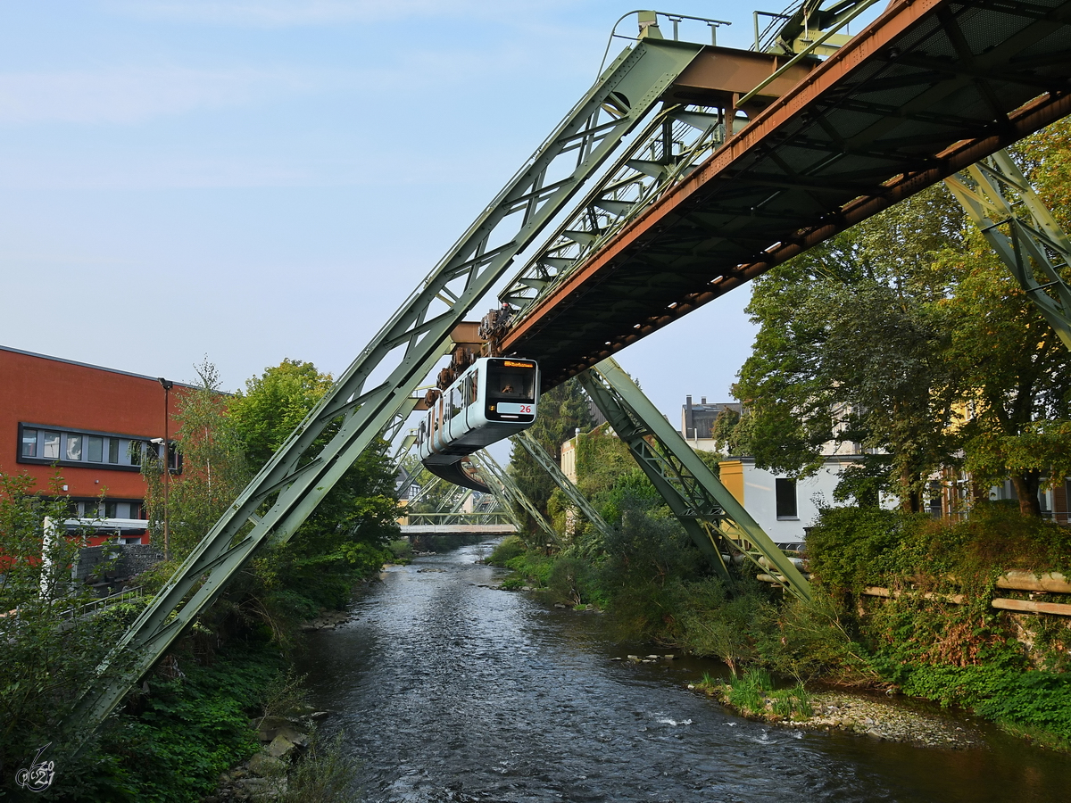 Wagen 26 war Mitte September 2021 in Wuppertal unterwegs.