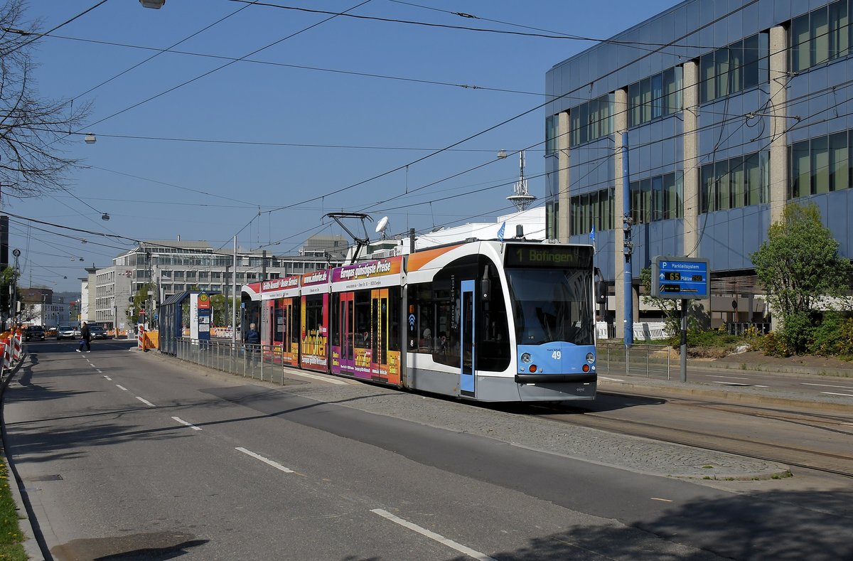 Wagen 49 am 21.04.18 am Ulmer Theater