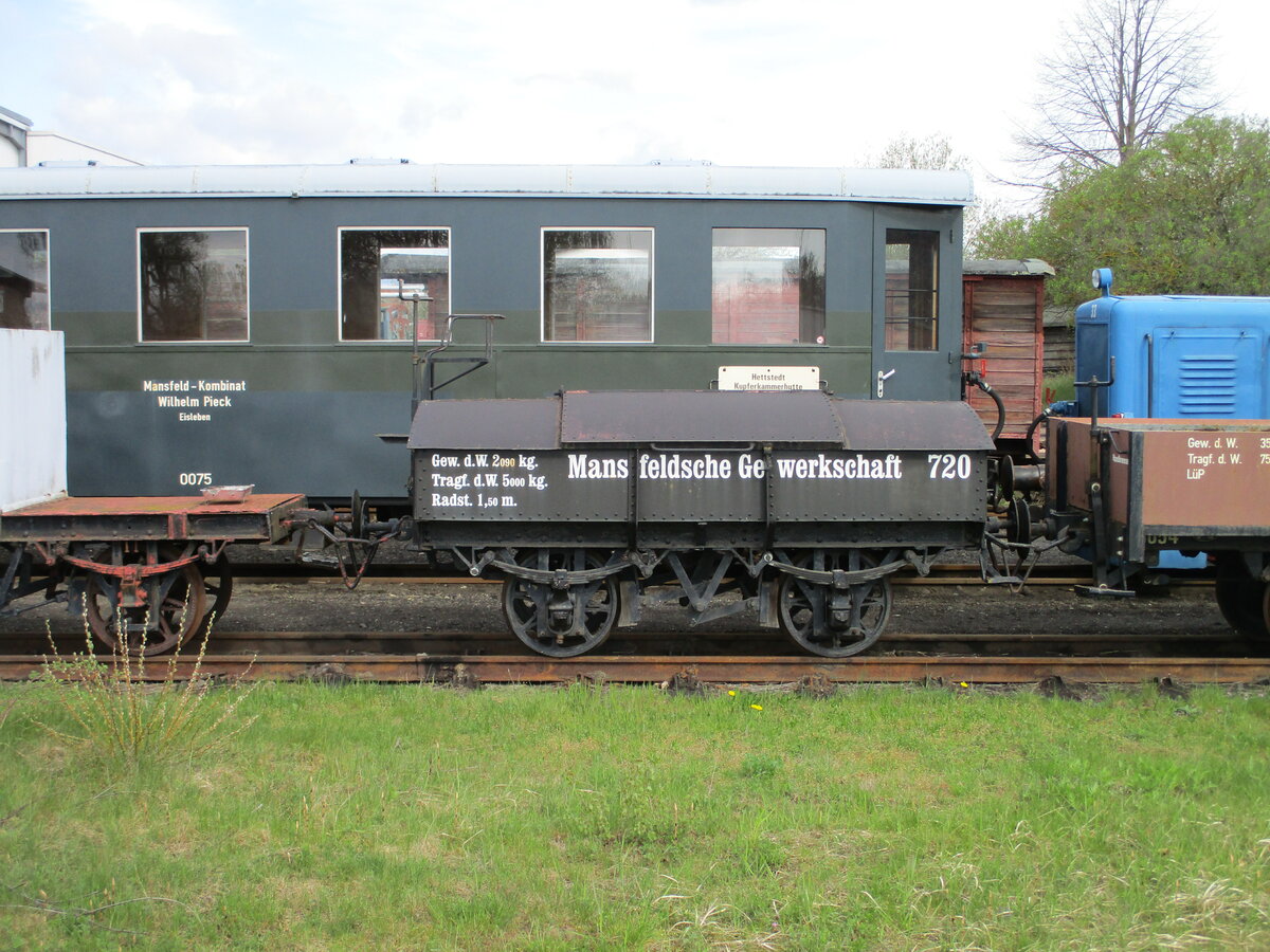 Wagen Nr.0720,am 24.April 2023,in Klostermansfeld.