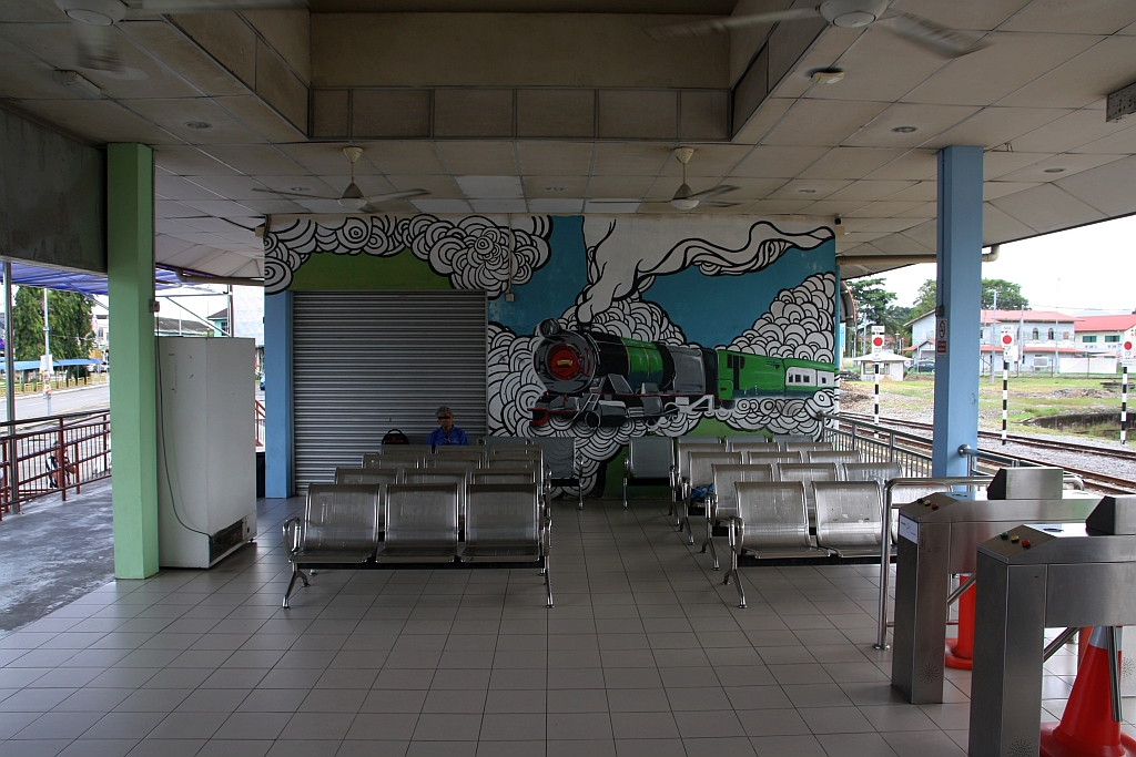 Wartehalle der JKNS Stesen Papar am 09.Februar 2025.