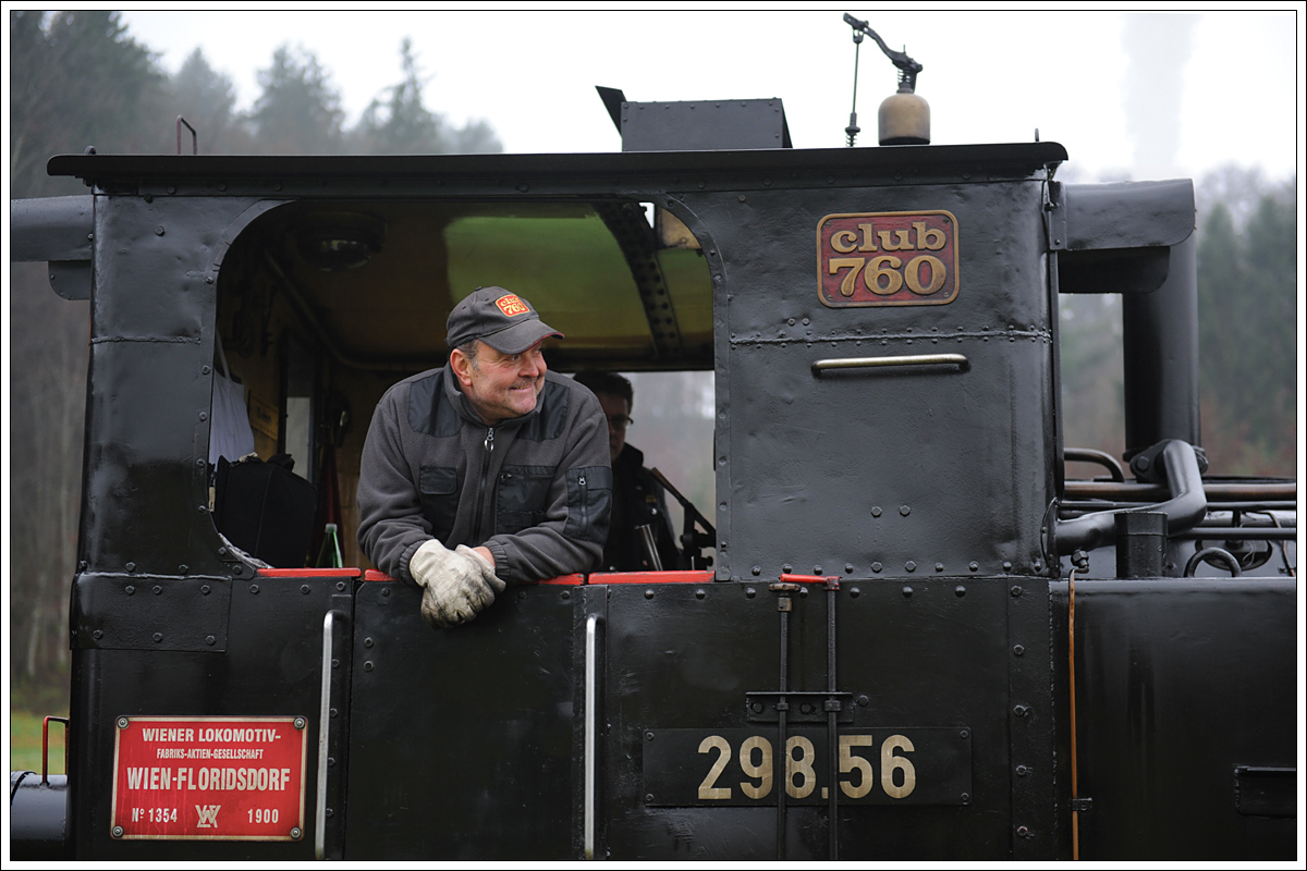 Was wäre die Stainzerbahn ohne Max. Betriebsleiter, Lokführer, etc. etc., sprich der gute Geist auf der Stainzerbahn. (29.11.2014)