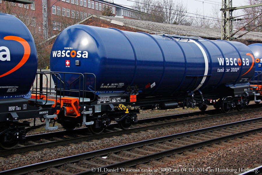 Wascosa Tankwagen tankcar 3000 am 04.03.2014 in Hamburg Harburg.