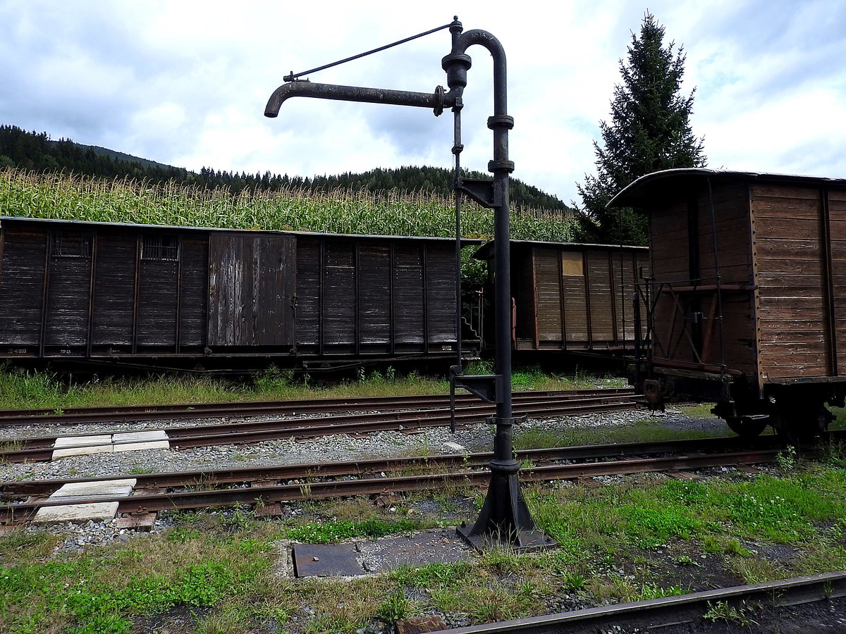 Wasserkran am Bahnhofsgelände Pöckstein-Zwischenwässern; 170903
