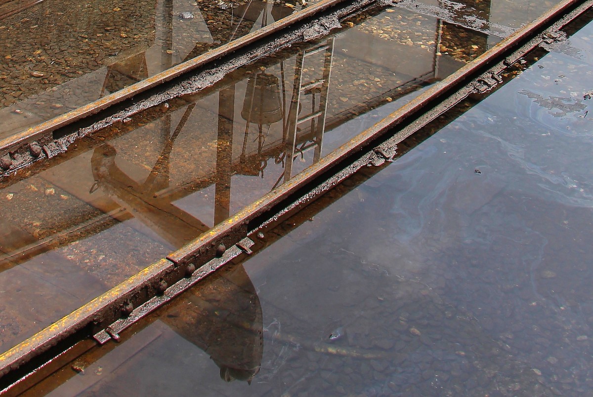 Wasserkran anders gesehen die 2te! 
Nach Starken Regenfällen stand der Bahnhof Stainz am 31. Juli 2014 leicht unter Wasser.