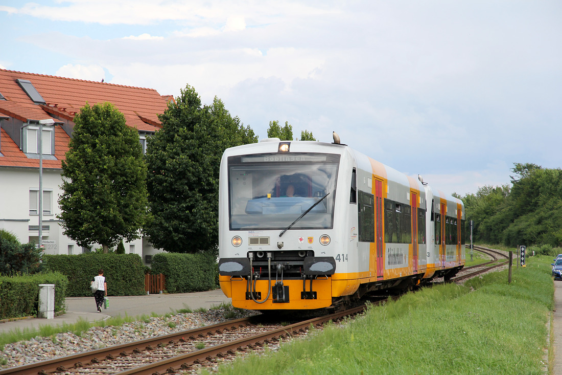 WEG (Schönbuchbahn) VT 414 + VT 430 // Holzgerlingen // 14. Juli 2017.
