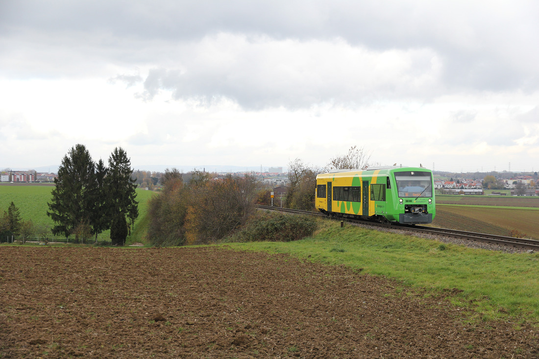 WEG (Strohgäubahn) VT 366 // Aufgenommen zwischen den Stationen Münchingen Rührberg und Korntal Gymnasium // 18. November 2017
