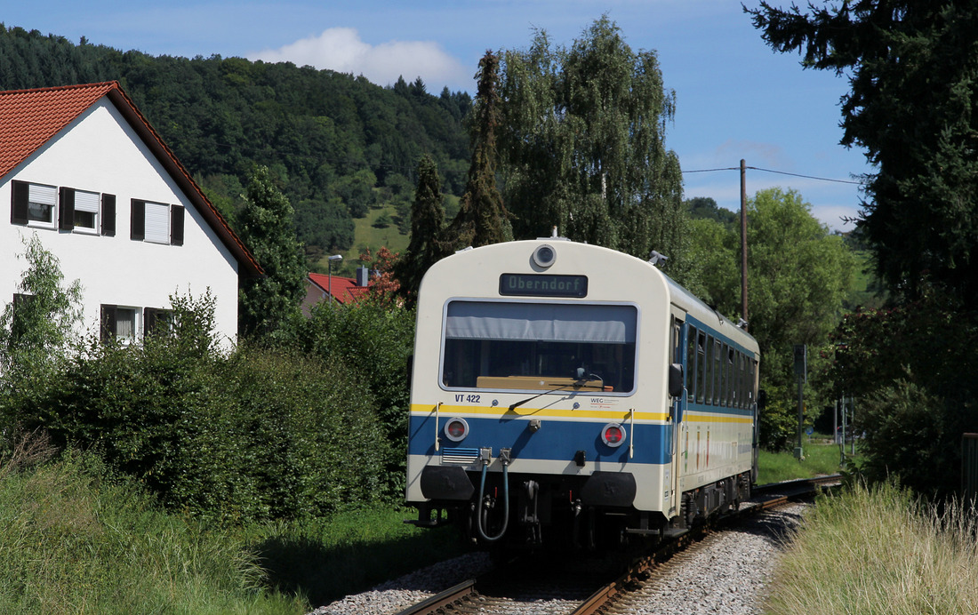 WEG VT 422 (Wieslauftalbahn) // Rudersberg // 9. August 2017
