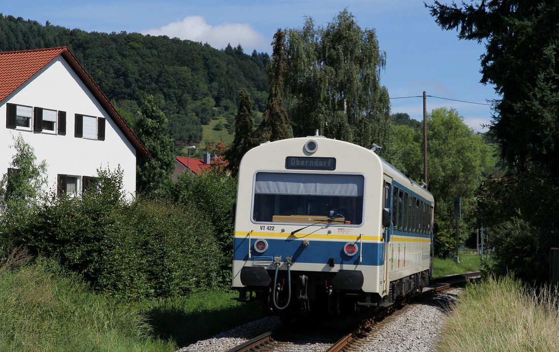 WEG VT 422 (Wieslauftalbahn) // Rudersberg // 9. August 2017
