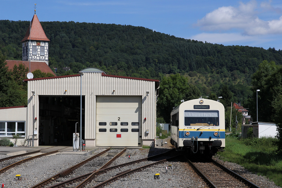 WEG VT 422 (Wieslauftalbahn) // Rudersberg // 9. August 2017