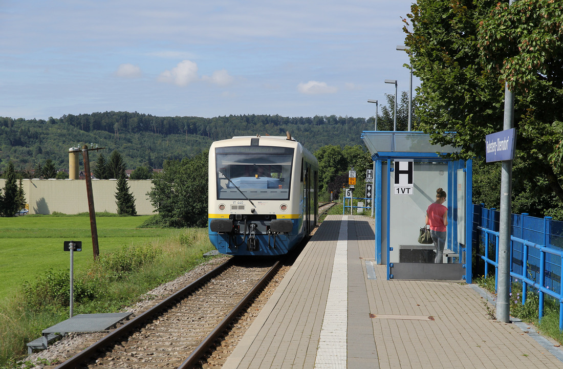 WEG VT 440 (Wieslauftalbahn) // Rudersberg-Oberndorf // 9. August 2017
