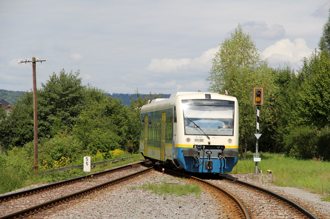 WEG (Wieslauftalbahn) VT 440 // Miedelsbach-Steinenberg // 9. August 2017