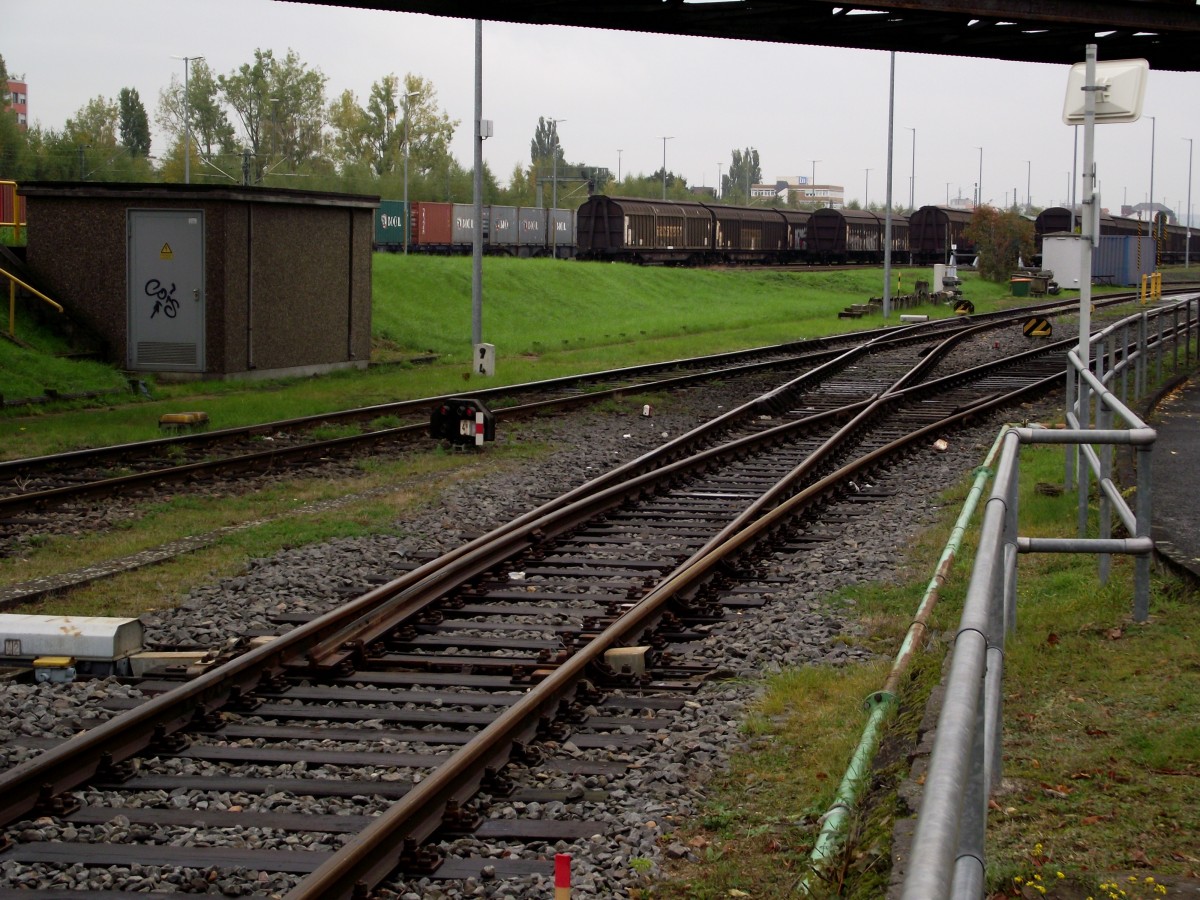 Weiche am 11.10.13 in Frankfurt am Main Ost 