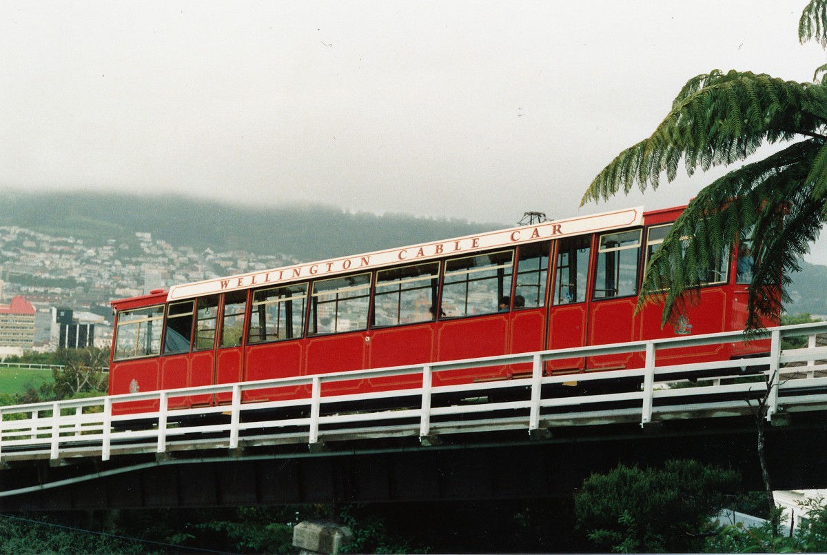 Wellington Cable Car. Aufnahme: März 1987.