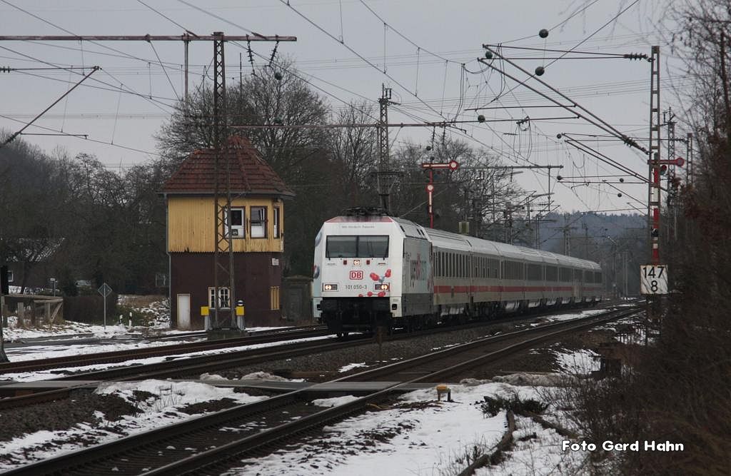 Werbelok 101050  Jugend forscht  mit IC 146 in Westerkappeln - Velpe am 5.2.2015 um 14.00 Uhr unterwegs nach Amsterdam.