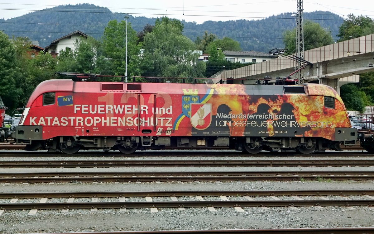 Werbetaurus 1016 048 -Taufname FLORIAN- steht am 18 September 2019 in Kufstein. 
