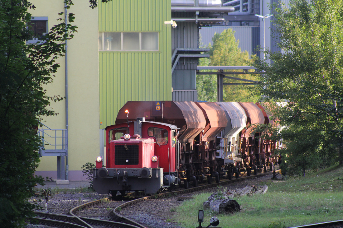 Werklok der  Smurfit Kappa Zülpich Papier  (ex. DB 332 189) // Zülpich (öffentlicher Fotostandpunkt an der Kappa-Papierfabrik) // 18. August 2020
