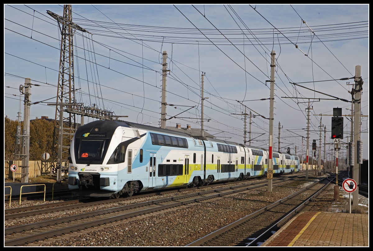 Westbahn 4010 101 in Marchtrenk am 31.01.2019.