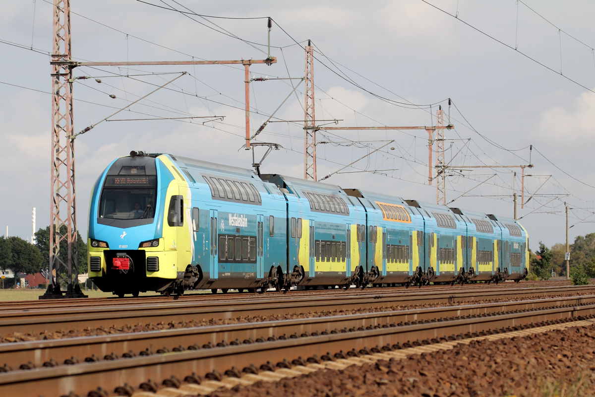 Westfalenbahn ET 607 in Dedensen-Gümmer 7.9.2019