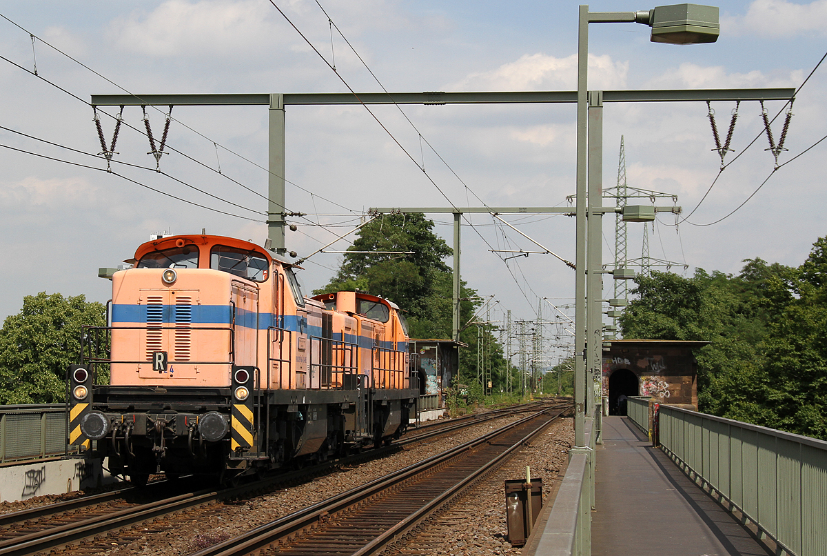 WHE 24 & WHE 22 auf der Kölner Südbrücke am 05.07.2017