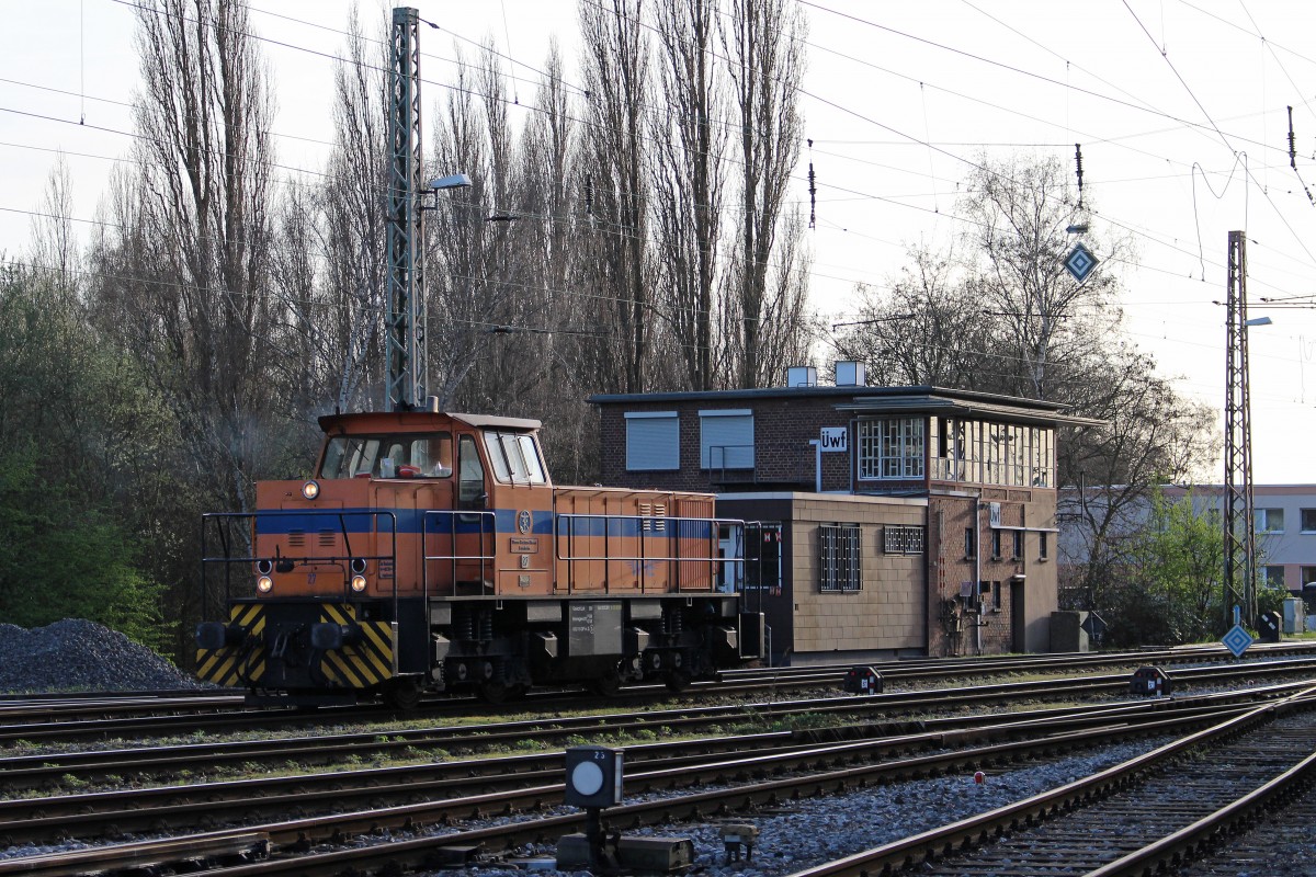 WHE Lok 27 am 19.3.14 abgestellt am Üwf in Wanne-Eickel.