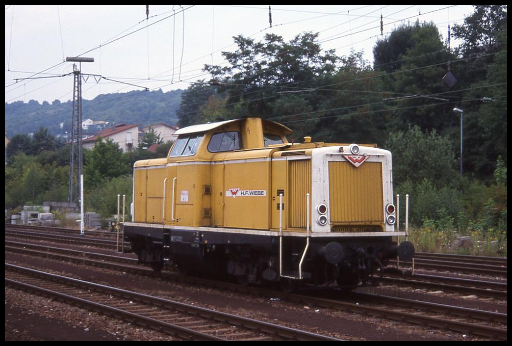 Wiebe Lok 3 am 14.08.1999 im Bahnhof Mosbach Neckarelz.
