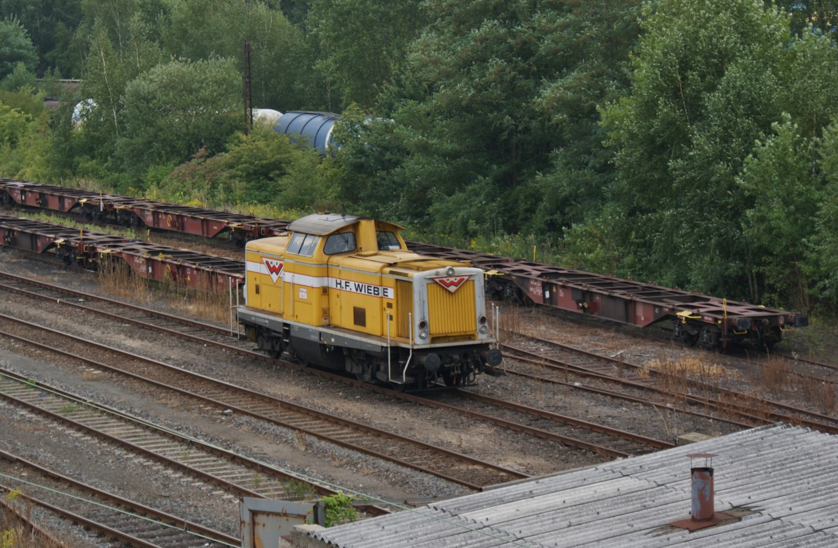 Wiebe -Lok Nr.3 (212 192) steht am 20.08.13 in Leipzig/Engelsdorf.