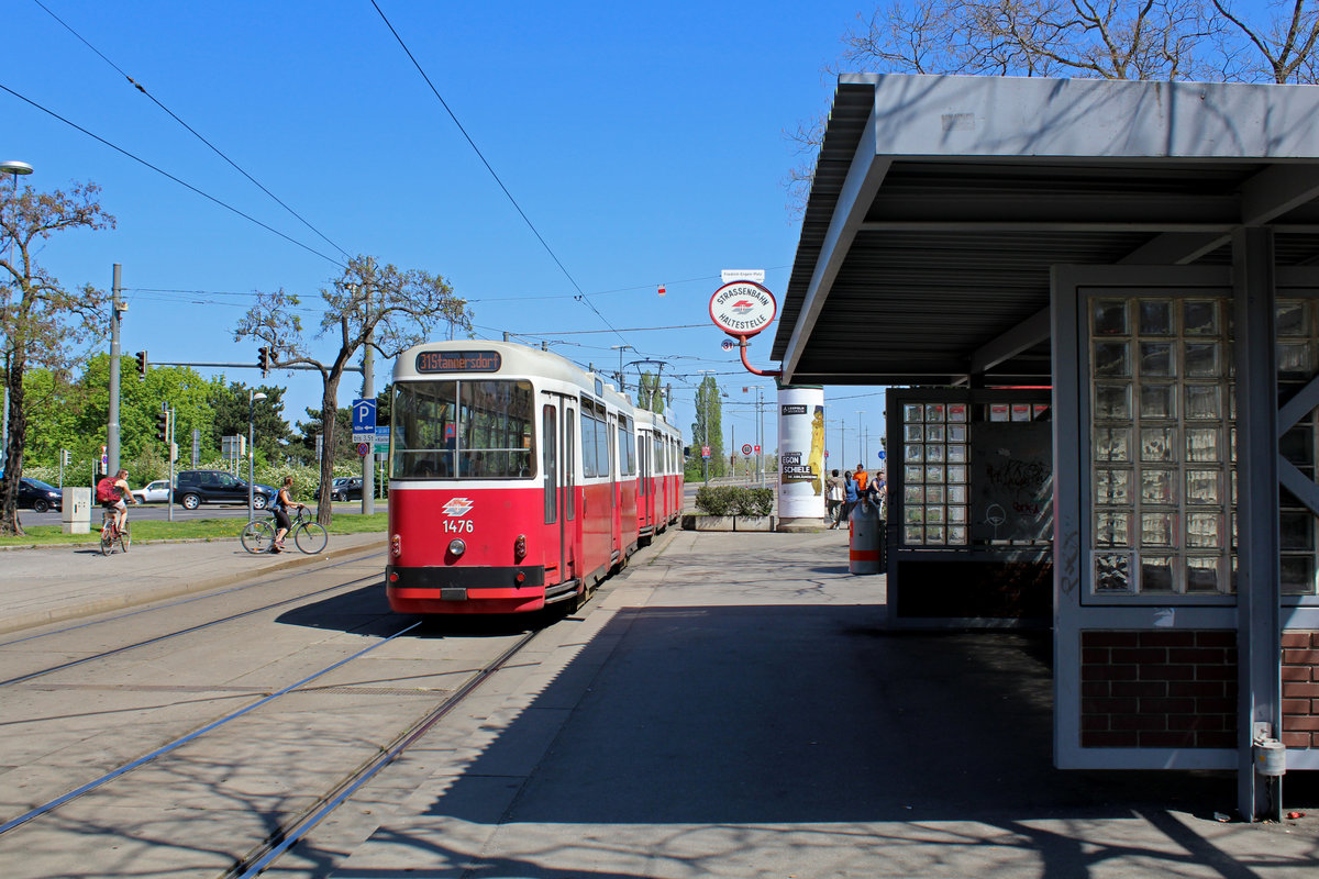 Wien Wiener Linien SL 31 (c5 1476) XX, Brigittenau, Friedrich-Engels-Platz am 21. April 2018.
