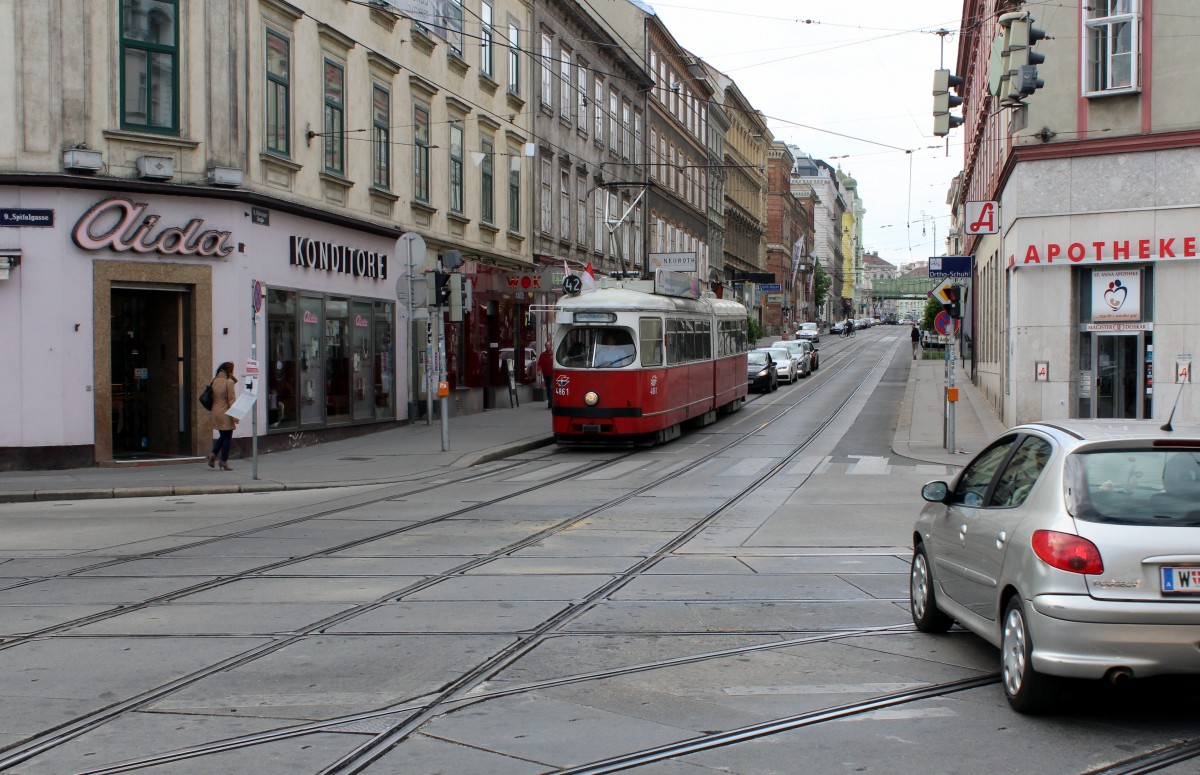 Wien Wiener Linien SL 42 (E1 4861) Währinger Strasse (Hst. Spitalgasse / Währinger Strasse) am 2. Mai 2015.