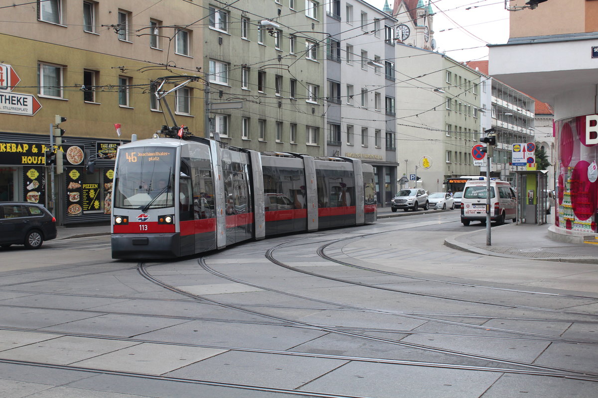 Wien Wiener Linien SL 46 (A1 113) XVI, Ottakring, Thaliastraße / Maroltingergasse am 27. Juni 2017.