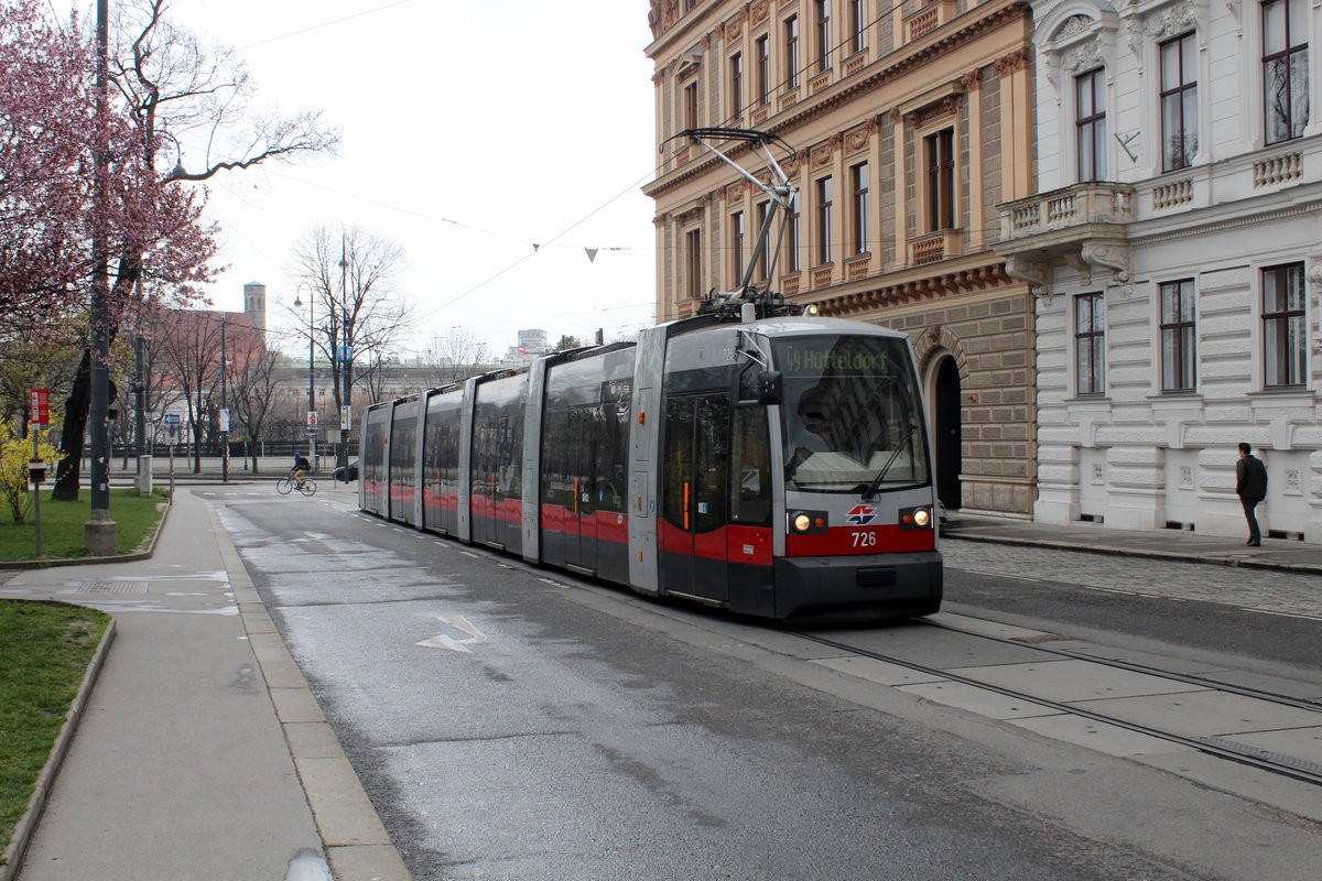 Wien Wiener Linien SL 49 (B1 726) Innere Stadt, Schmerlingplatz am 24. März 2016.