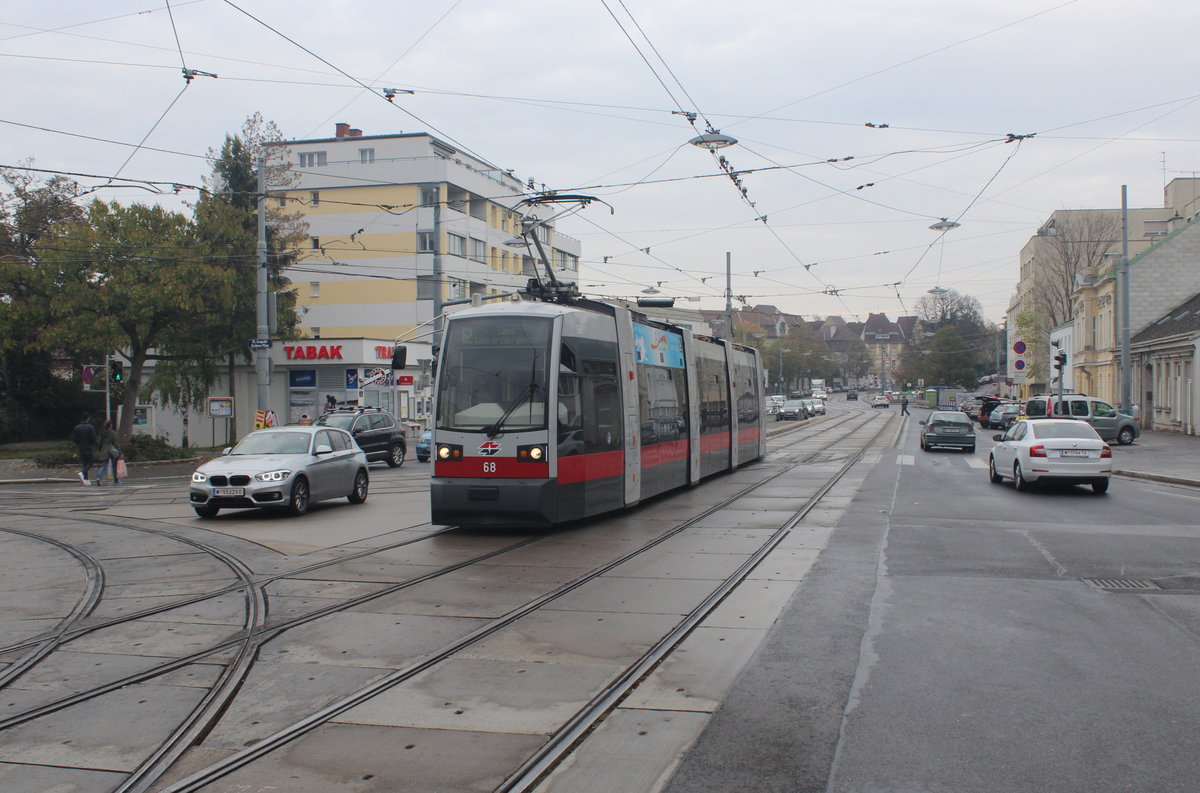 Wien Wiener Linien SL 62 (A1 68) XIII, Hietzing, Speising, Feldkellergasse / Hofwiesengasse am 21. Oktober 2017.