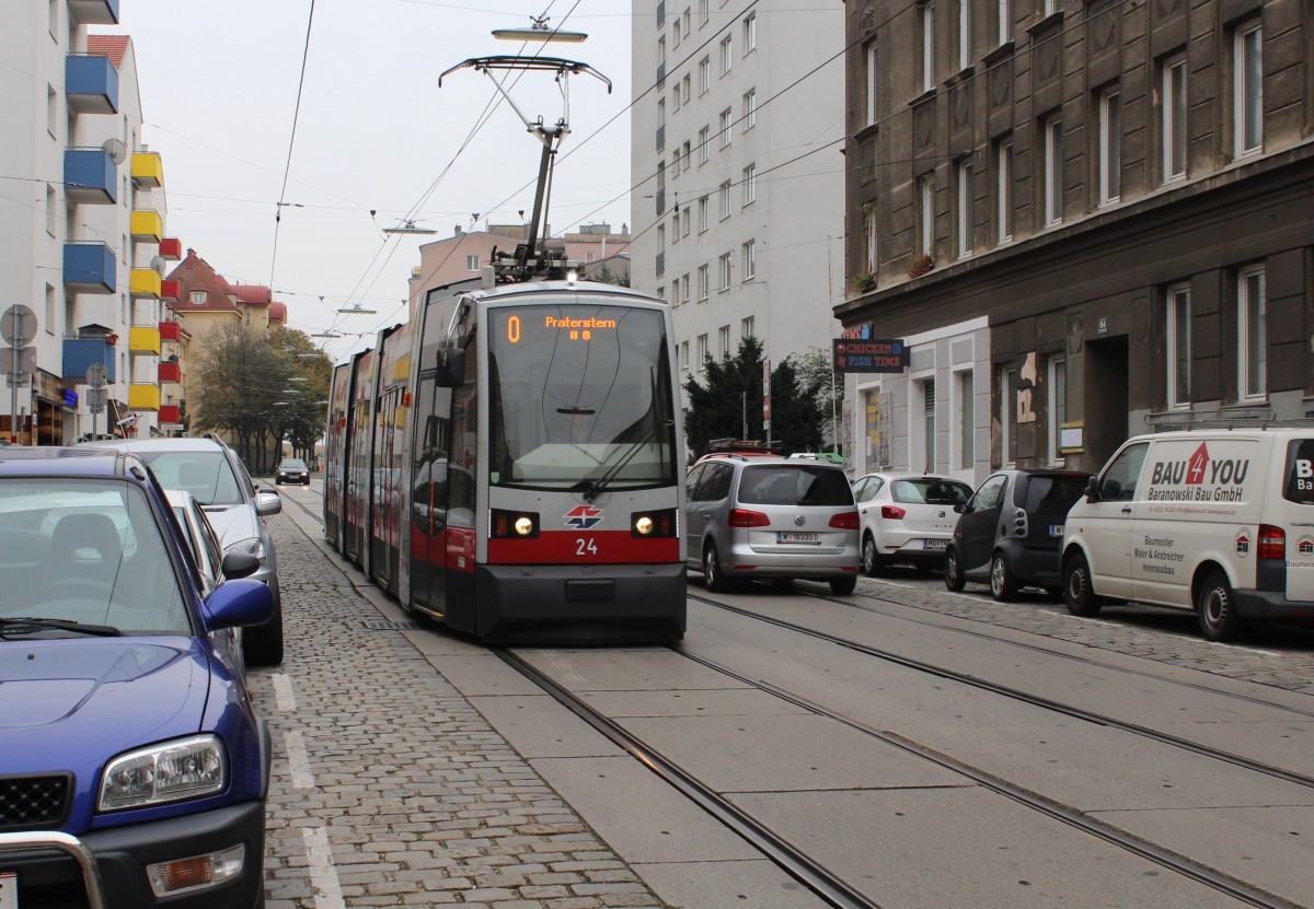 Wien Wiener Linien SL O (A 24) Neilreichgasse am 11. Oktober 2015.