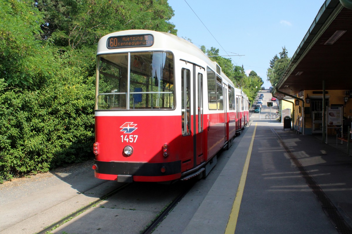 Wien WL SL 60 (c5 1457 + E2 4057) Rodaun am 2. Juli 2015.