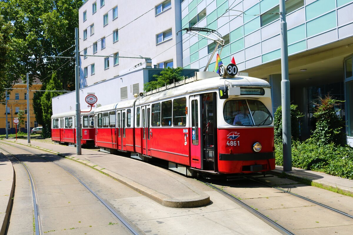 Wiener Linien SGP E1 Wagen 4861 am 21.06.22 in Wien