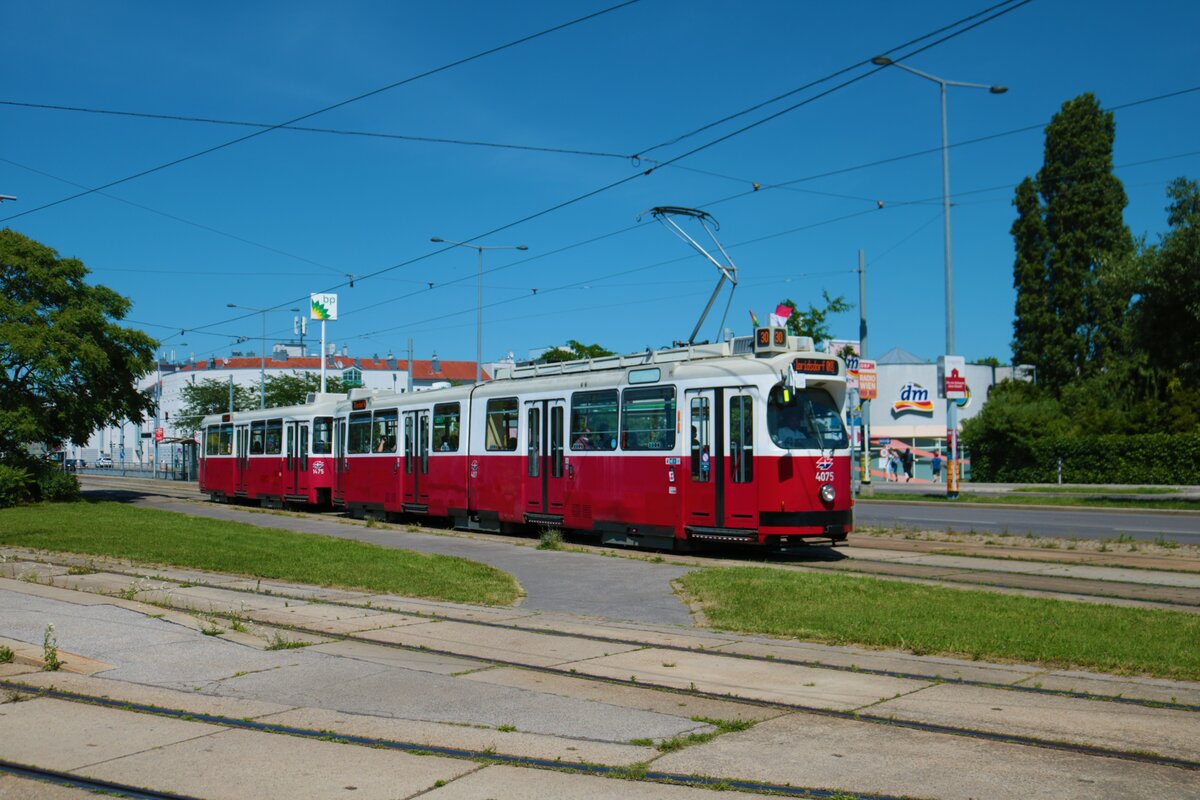Wiener Linien SGP E2 Wagen 4075 am 21.06.22 in Wien