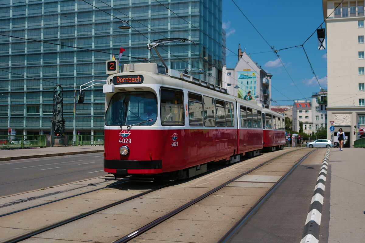 Wiener Linien SGP E2 Wagen 4029 am 23.06.22 in Wien