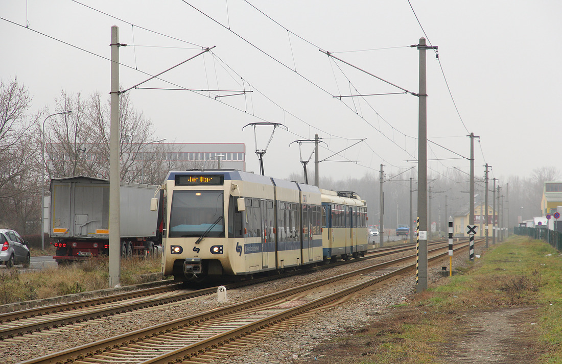 Wiener Lokalbahnen 413 + 125 // Wiener Neudorf // 27. Januar 2020
