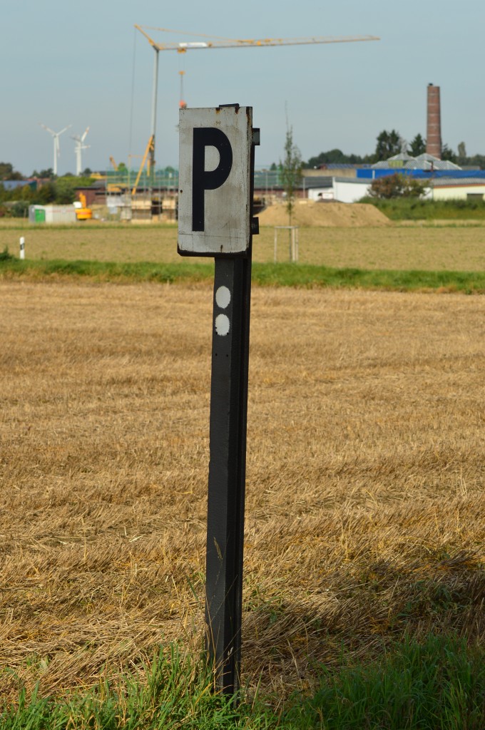 Windschiefe Pfeiftafel. Selfkantbahn den 28.9.2014