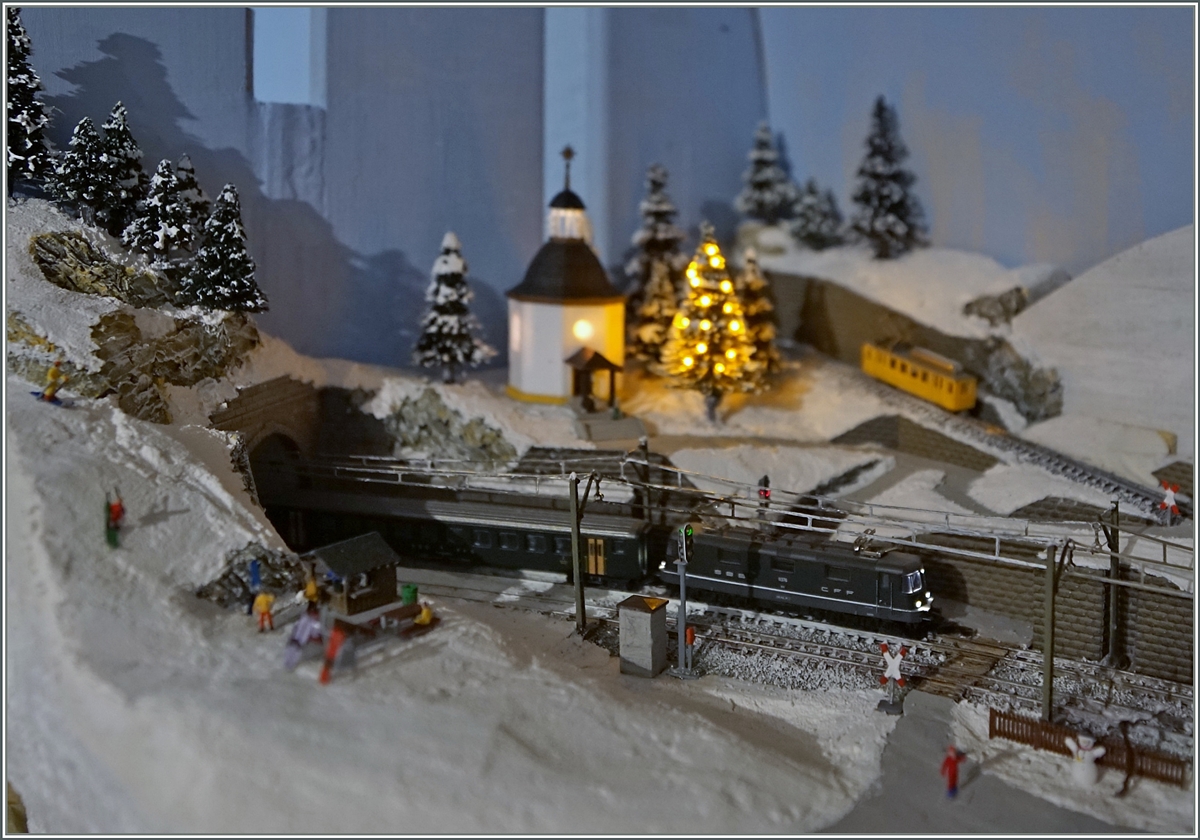 Winterstimmung auf einer Z / Ze Teil meiner 1:220-Anlage. 
7. Feb. 2016