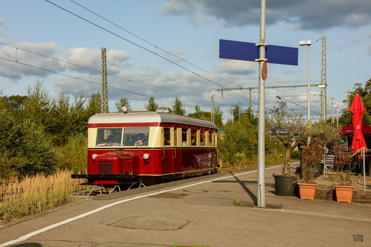 Wismarer Schienenbus T2  Schweineschnäuzchen  in Hattingen an der Ruhr, September 2024.
