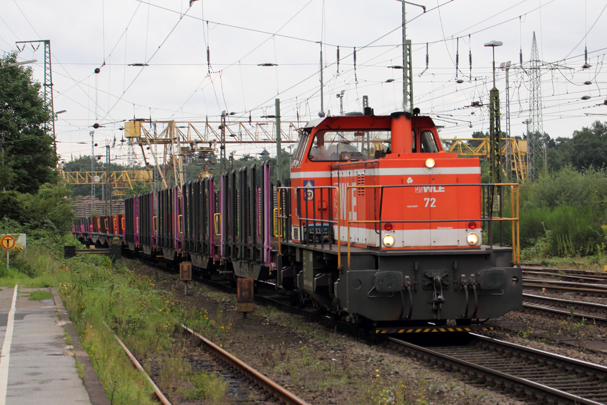 WLE 72 (276 004-5) durchfährt Duisburg-Entenfang 18.8.2017